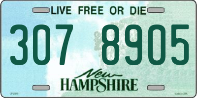 NH license plate 3078905
