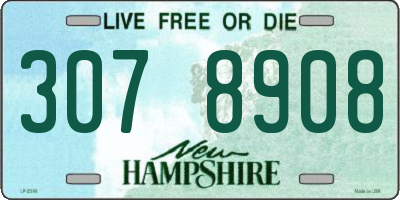 NH license plate 3078908