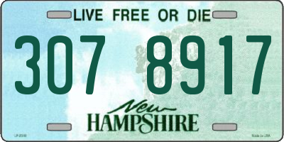 NH license plate 3078917