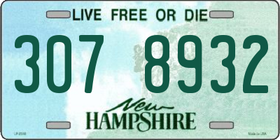 NH license plate 3078932