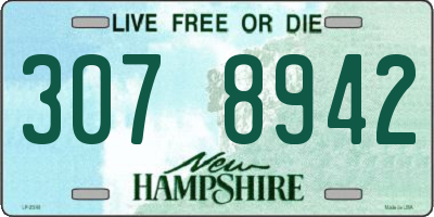 NH license plate 3078942