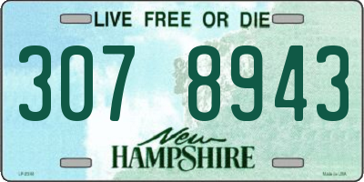 NH license plate 3078943
