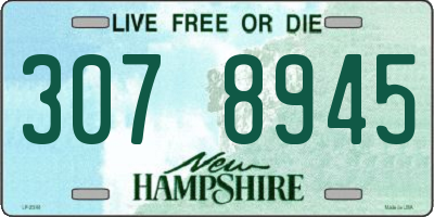 NH license plate 3078945