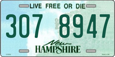 NH license plate 3078947