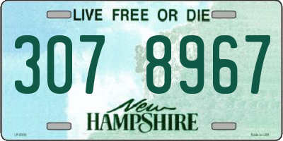 NH license plate 3078967