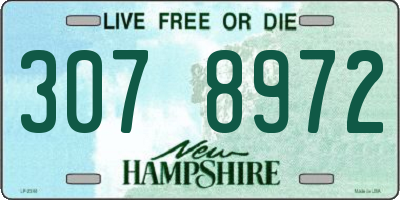 NH license plate 3078972