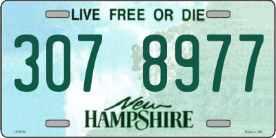 NH license plate 3078977