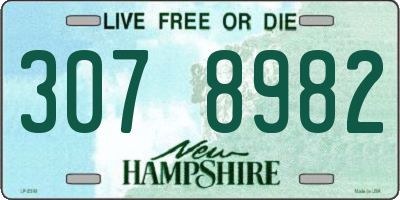 NH license plate 3078982