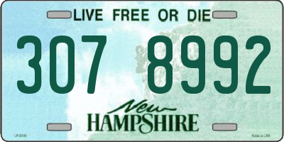 NH license plate 3078992