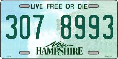 NH license plate 3078993