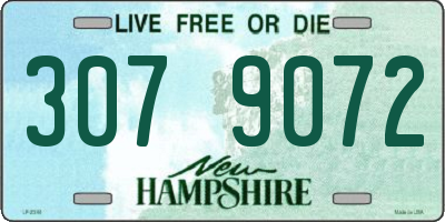 NH license plate 3079072