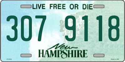 NH license plate 3079118