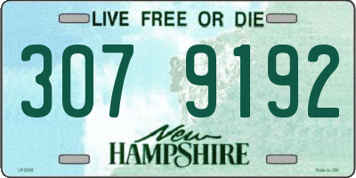 NH license plate 3079192