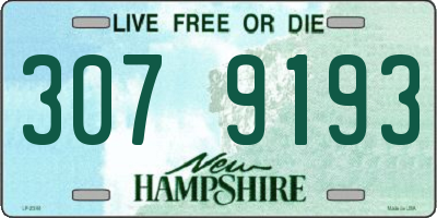NH license plate 3079193