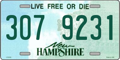 NH license plate 3079231