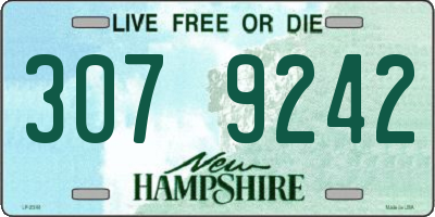 NH license plate 3079242