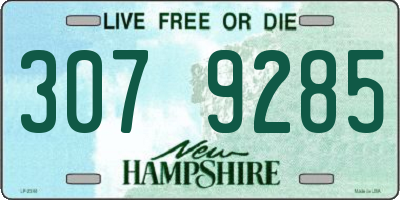 NH license plate 3079285