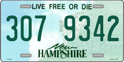 NH license plate 3079342