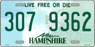 NH license plate 3079362