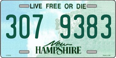 NH license plate 3079383