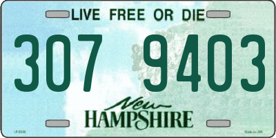 NH license plate 3079403