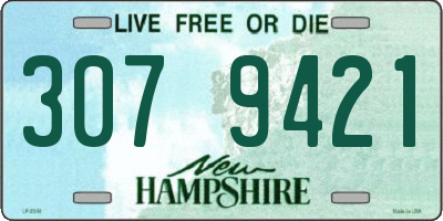 NH license plate 3079421