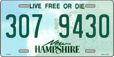 NH license plate 3079430