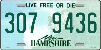 NH license plate 3079436
