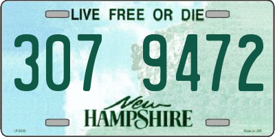NH license plate 3079472