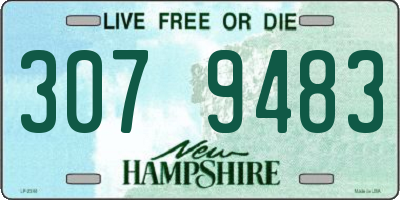 NH license plate 3079483