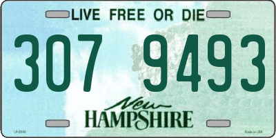 NH license plate 3079493