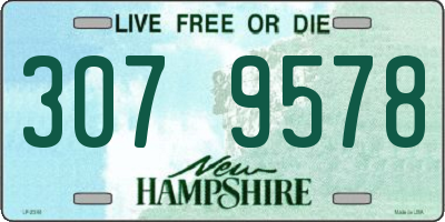 NH license plate 3079578