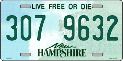 NH license plate 3079632