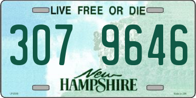 NH license plate 3079646