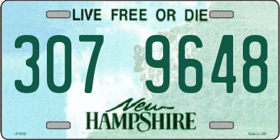 NH license plate 3079648