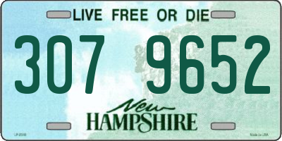 NH license plate 3079652
