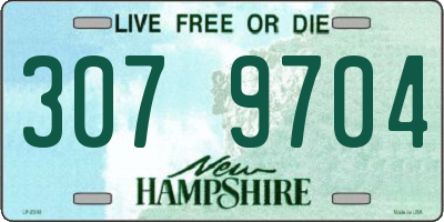 NH license plate 3079704