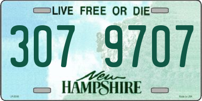 NH license plate 3079707
