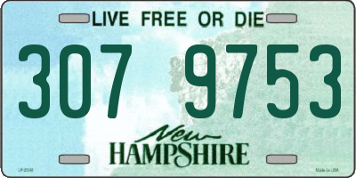 NH license plate 3079753