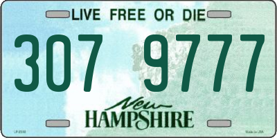 NH license plate 3079777