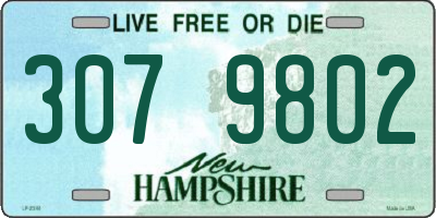 NH license plate 3079802