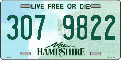NH license plate 3079822