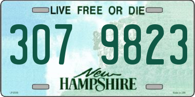 NH license plate 3079823