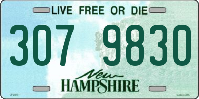 NH license plate 3079830