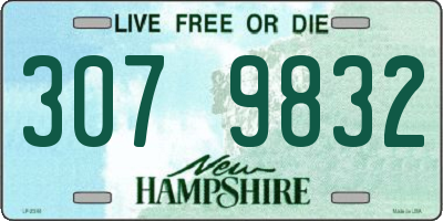 NH license plate 3079832
