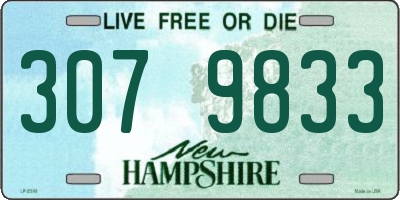 NH license plate 3079833