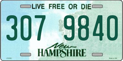 NH license plate 3079840