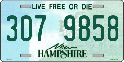 NH license plate 3079858