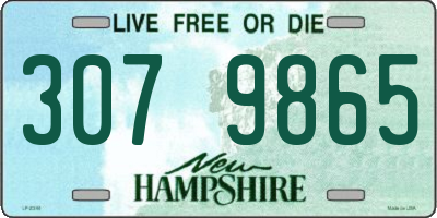 NH license plate 3079865