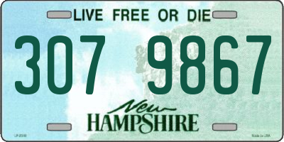 NH license plate 3079867